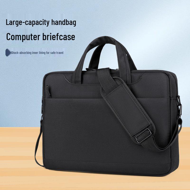 Shockproof Airbag Laptop Bag – Large Capacity Handheld & Crossbody Business Briefcase with Custom Logo