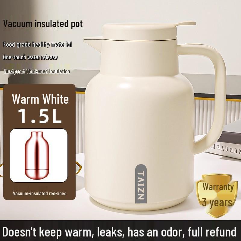 Large Capacity Thermos with 72-Hour Heat Retention, Glass-Lined Insulation - 2026 Model