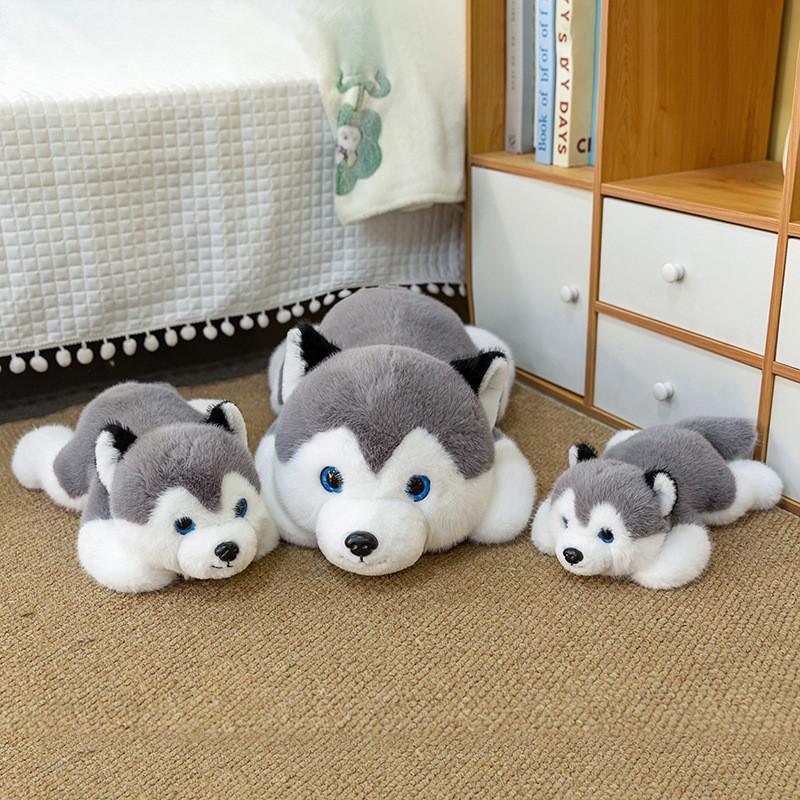 Husky Compact Soft Doll Reversible Design Children Plush Toys Collectors Gift