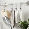 5Pcs/set Stainless Steel Clothespin with Hook Home Kitchen Supplies