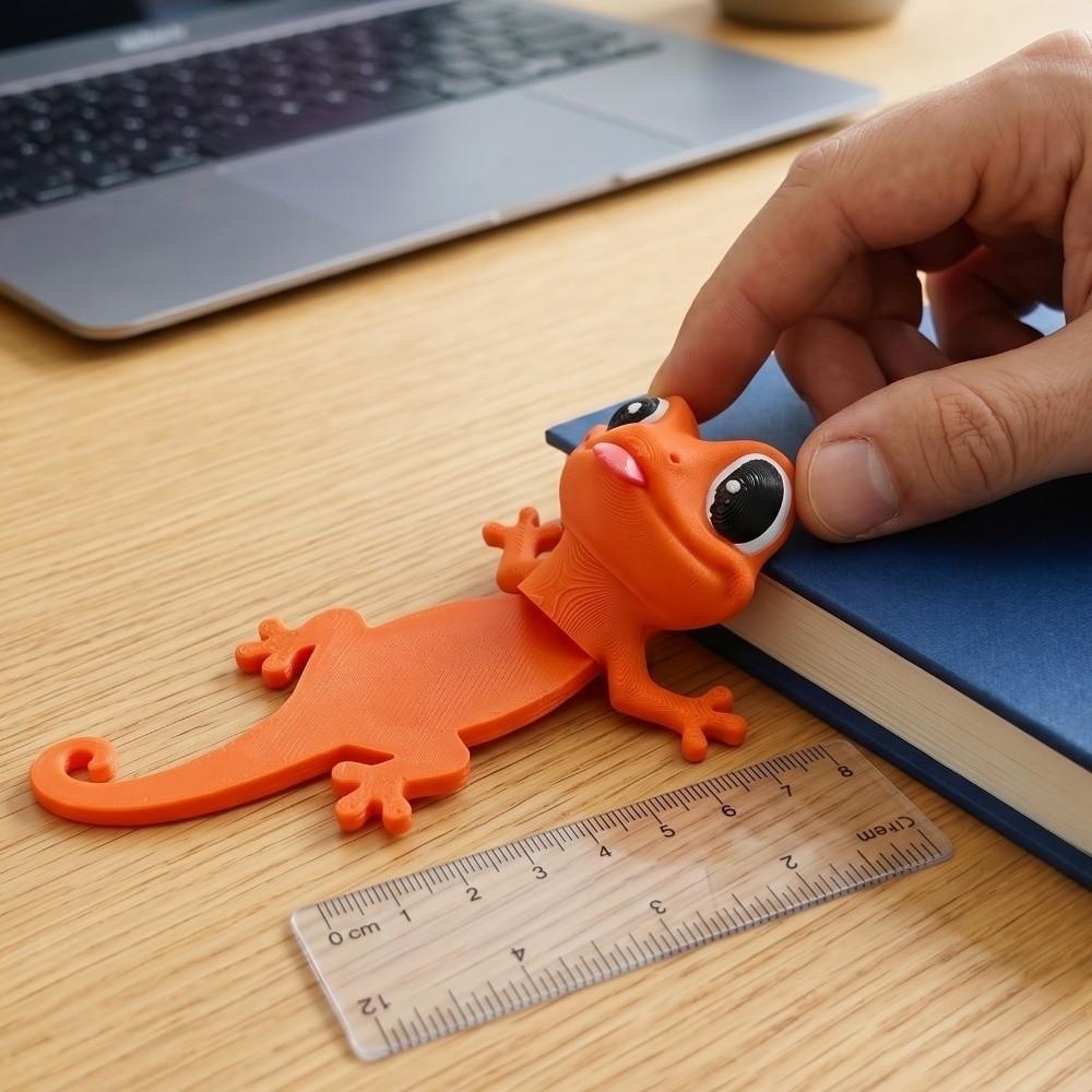 Cute Gecko Bookmark Funny Page Marker Durable Reading Books Bookmark School