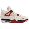 Air Jordan 4 Nigel Sylvester "Sail Cinnabar" Vintage Basketball Shoes Unisex White IQ8055-100