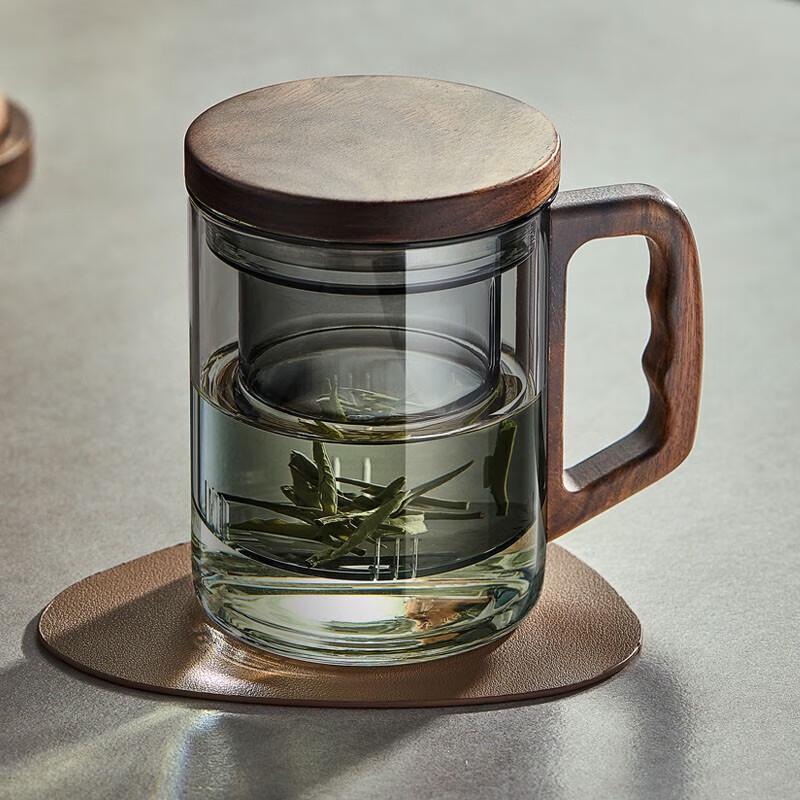 Yihucha Light Luxury Borosilicate Glass Tea Infuser Cup