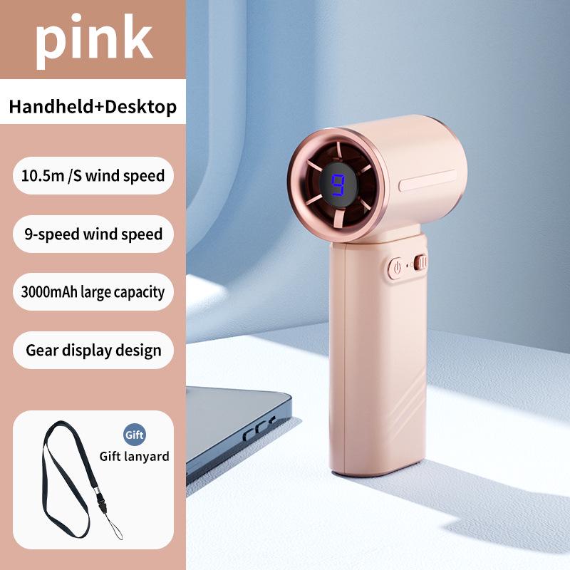 Portable Handheld Turbine Mini Fan with Semiconductor Ice Cooling