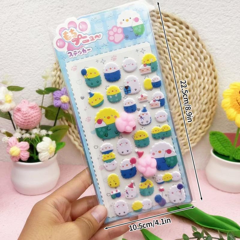 Funny Puppy Shiba Inu Dog Sticker 3D Cute Dog Silicone Belly Puppy Stickers Mobile Phone Decoration Party Favor Kids Gifts