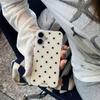 Die neue weiße Hülle ist geeignet für Apple 16ProMax Handyhülle iPhone17/14Pro Polka Dot 15 Hart 13x.
