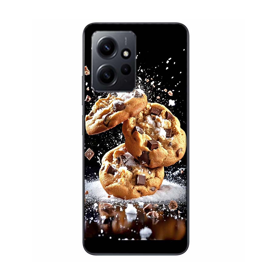 Food Fries Beer Cheese Sushi Cookie Phone Case For Redmi Note 14 15 Pro 5G 13 12 Pro Plus 11 11T 11E 11S 10 Pro 10S 9 9S Cover C