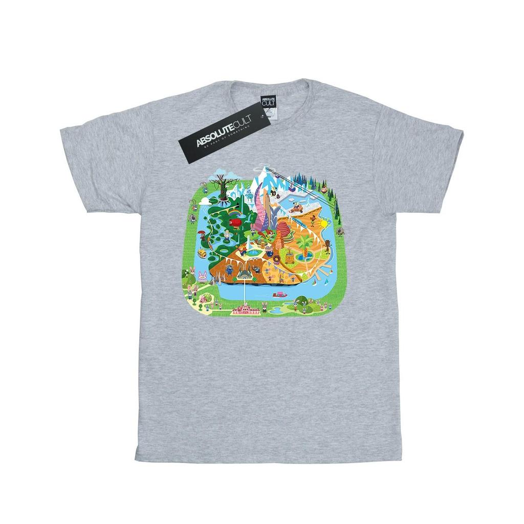 Disney Girls Zootropolis City Cotton T-Shirt