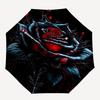 1pc Gothic Rose with Blood Droplets Umbrella with Plastic Handle,Suitable for All Seasons UmbrellaPT557