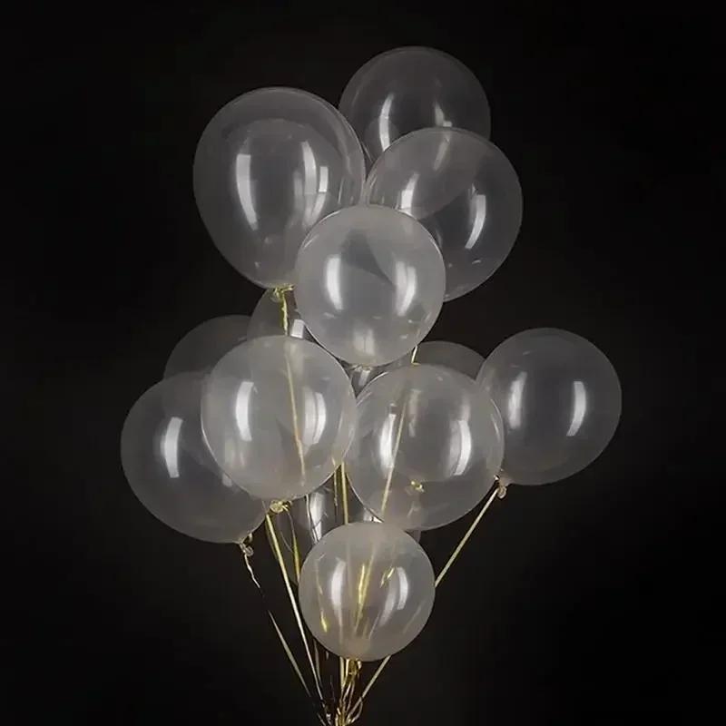 30Pcs Transparent Latex Balloons Decor Suitable For Wedding Decoration The Bathroom Can Also Be Beautiful And Atmospheric