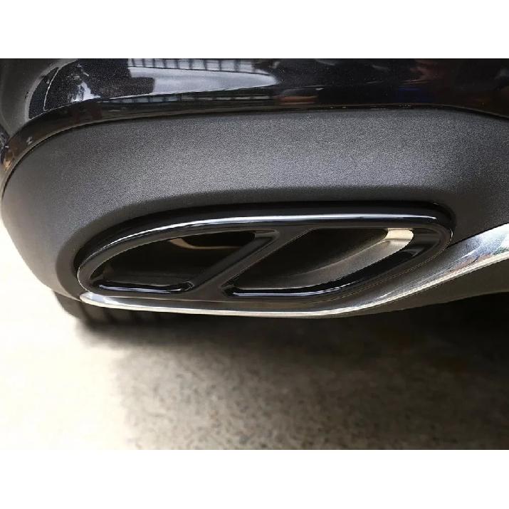 Black Exhaust Tip Muffler Pipe Cover For A Class W176 B Class W246 for Mercedes Benz W212 W213 W205 X253 C180 C200 Tail Pipe