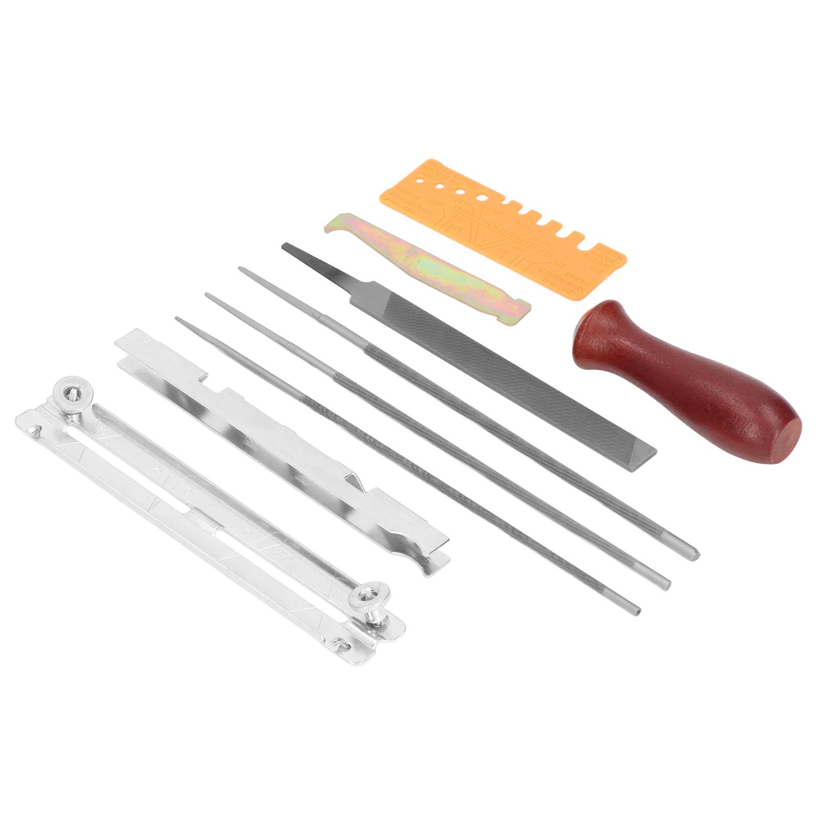 

10 шт., точилка для бензопилы, набор напильников, аксессуары для цепей бензопилы для садовой мастерской, ремесленные проекты