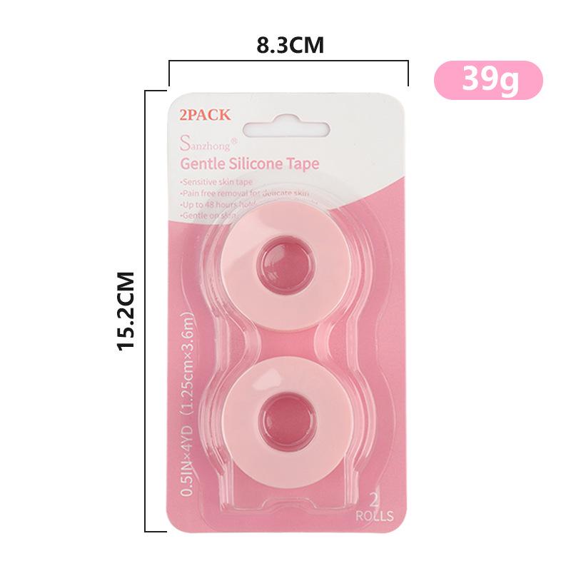 Non-Woven Silicone Eyelash Extension Gel Tape (2 Pcs) - Gentle On Skin