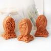Creative Resin Candle Molds Decorative  Bees Flower Relief Candle Silicone Mold for Candle Making Supplies