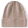 % Pure cashmere hat women's new skin feeling thickened new autumn and winter hat men's and women's warm knitted hat cold hat