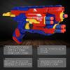 Soft Kids Bullet Toy Gun Dart Blaster 6-Dart Storage Backup  Outdoor Shooting Game Toys Toy Foam Blaster Xmas Birthday Gifts