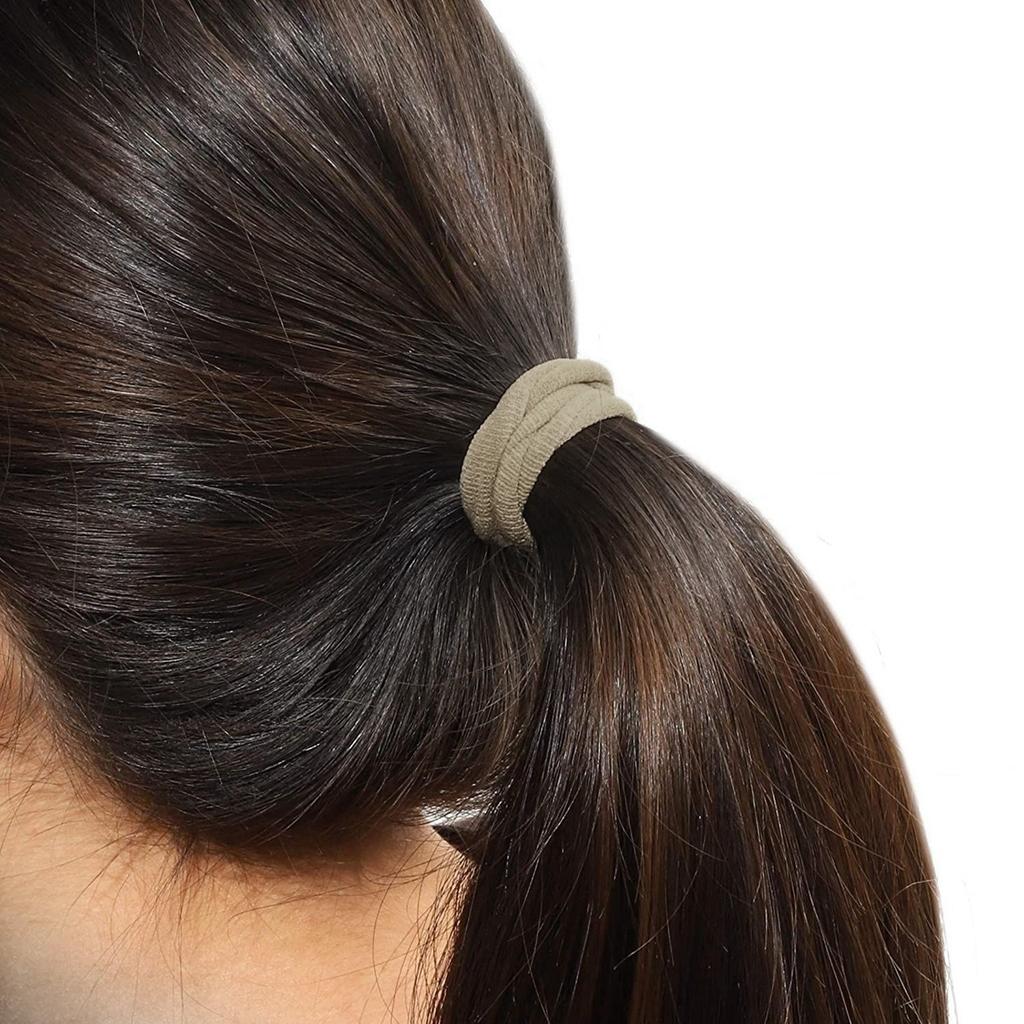 120PCS Neutral Tone Hair Ties for Women, No Damage Elastic Hair Bands for Thick & Thin Hair, Soft & Durable Ponytail Holders