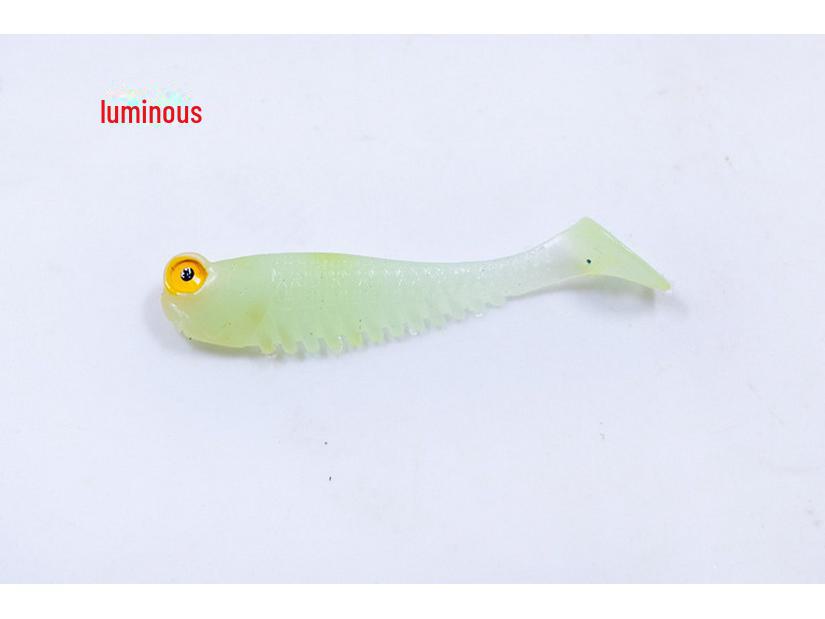 

Мини T-Tail светящаяся бионическая мягкая приманка для рыболовных снастей, приманка-имитатор мелкой рыбы 5cm/1.3g Small Soft Fish