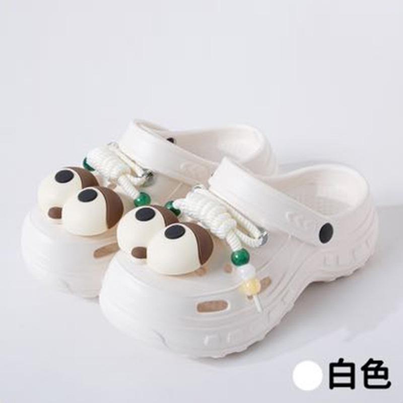 New thick-soled slippers women wear non-slip and wear-resistant cute cartoon eva slippers hole shoes wholesale