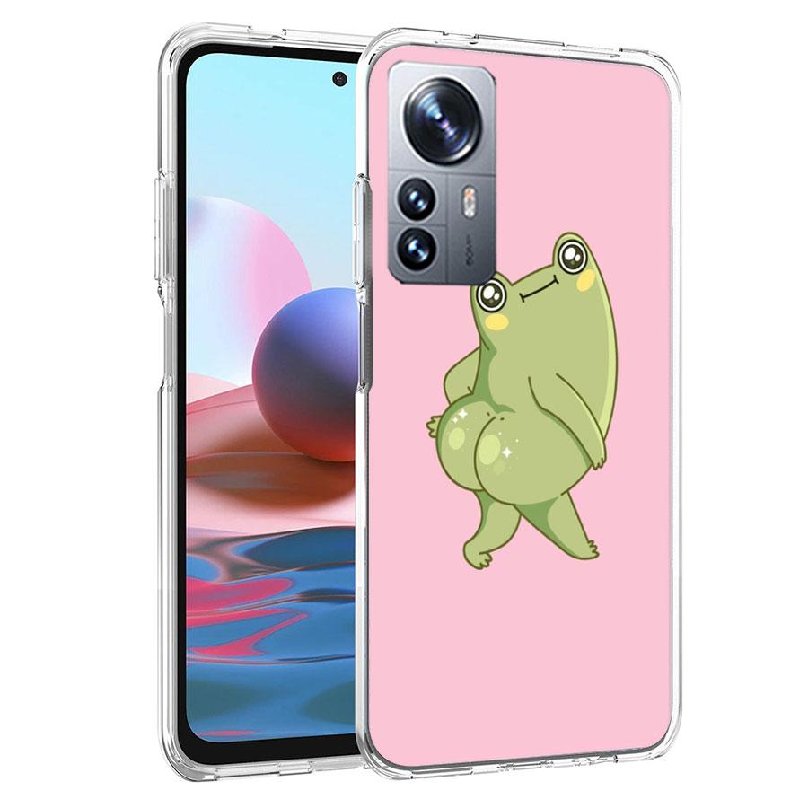 Frog Butt Phone Case For Redmi Note 15 Pro 5G 14 13 12 Pro Plus 11 11T 11E 11S 10 Pro 10S 9 9S Cover Cell Clear with Suitable Ca