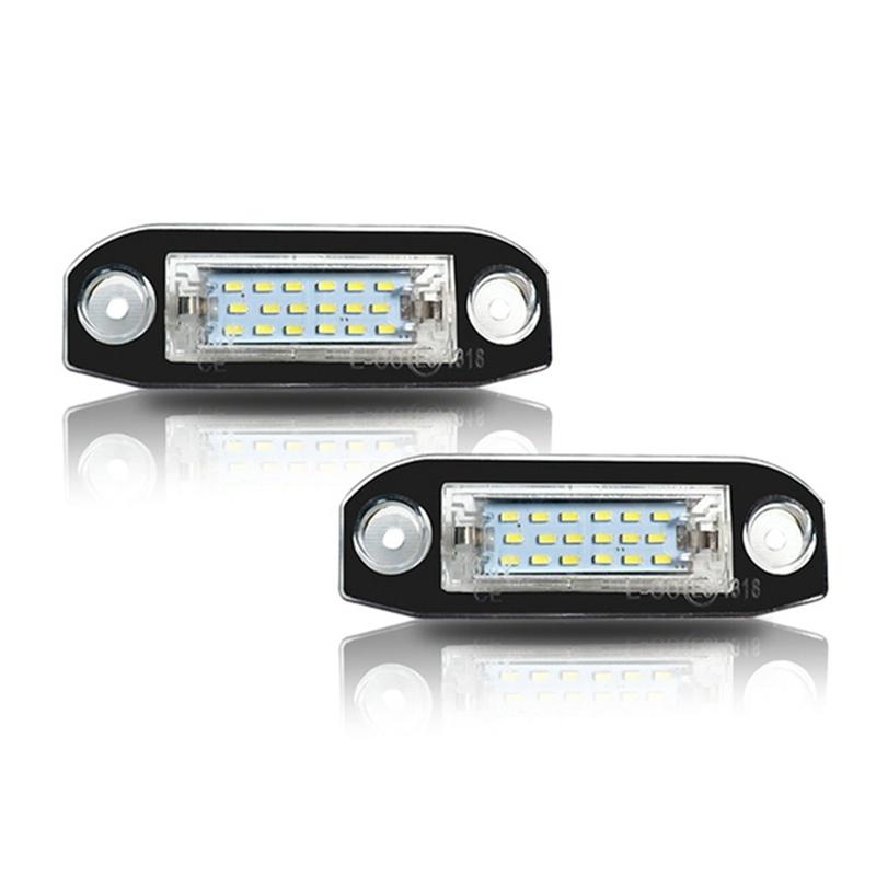 

2Pcs White LED Light Error Free Number License Plate Lights For Volvo S80 XC90 S40 XC60 S60 C70 V50 XC70 V70