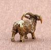 Cobre Antiguo Animal del Zodíaco Oveja Miniatura Muñeca Latón Sólido Cabra Joyería Accesorios Decoración del Hogar Decoración de Escritorio