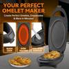 B Omelette Maker Electric, Omelette Cooking Surfaces Nonstick, Pan & Egg Pan, Double Sided Pan