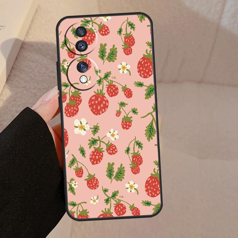 Strawberry For Honor Magic 7 Pro 5 6 V5 Case For Honor 200 400 50 70 90 Lite X8a X8b X9a X9b X9c Cover