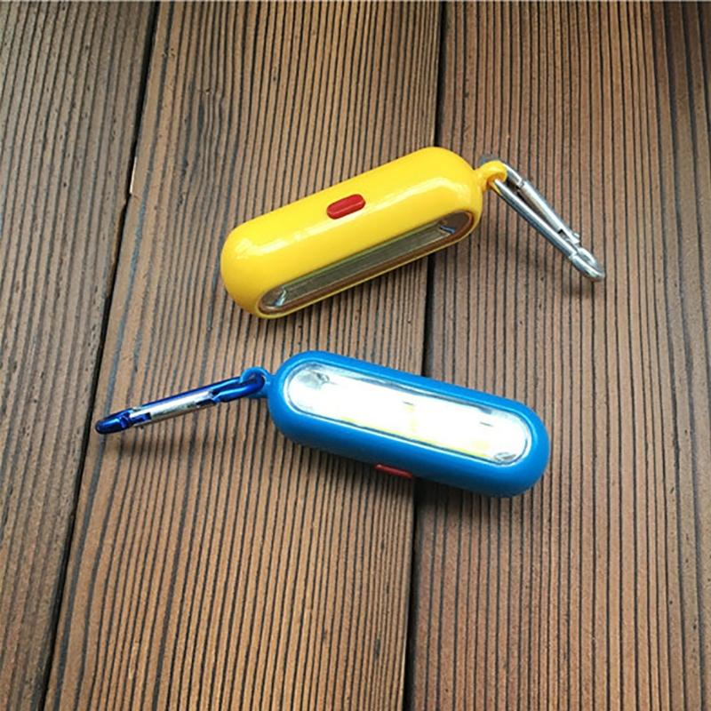 Mini Keychain Pocket Torch Battery Powered LED Light Flashlight Lamp, Strong Light Small Keyring Light Torch Flashlight