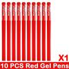 10/100 PCS Roise Retractable Gel Pens Set Black/Red/Blue Ink Ballpoint for Writing Refills Office School Supplies Stationery