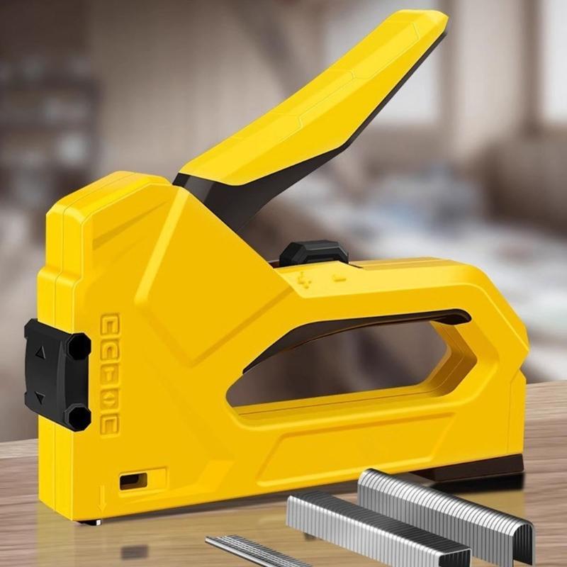 Stapler Guns Heavy Duty Staple Guns Tracker 3 in 1 Shooting Nailer Stapler for Furniture Woodworking Stapler Tools