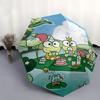 1pc Kero Kero Keroppi 35th Anniversary Automatic Opening/Closing Umbrella with Foldable Design, Iron Frame, Outdoor Use, Festival Gift, Suitable for F
