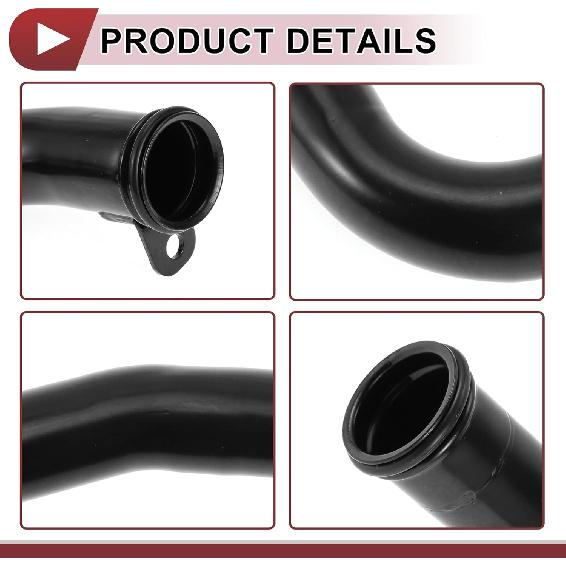 1 Pc Radiator Coolant Hose for for Hyundai Tucson 2010-2021 Engine Water Inlet Pipe No.254602G201 Black Metal