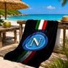 Asciugamano da Spiaggia Simbolo Energetico Blu Napoli, Asciugatura Rapida, Facile da Curare, Adatto Sia per il Fitness che per le Vacanze al Mare, Essenziale per lo Sport