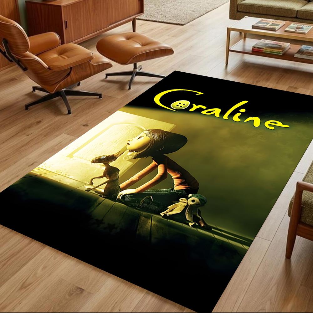 Mysterious World Of Coraline Non-Slip Home Carpet Design for Office Decor Living Room Bedroom Gift