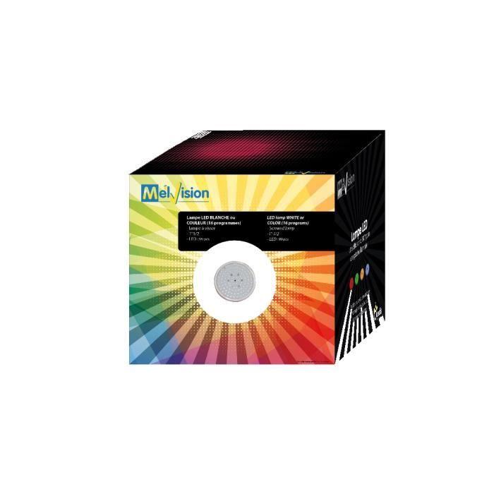 MELVISION 6W LED color lamp for a relaxing or disco atmosphere in the swimming pool! Diameter 100mm