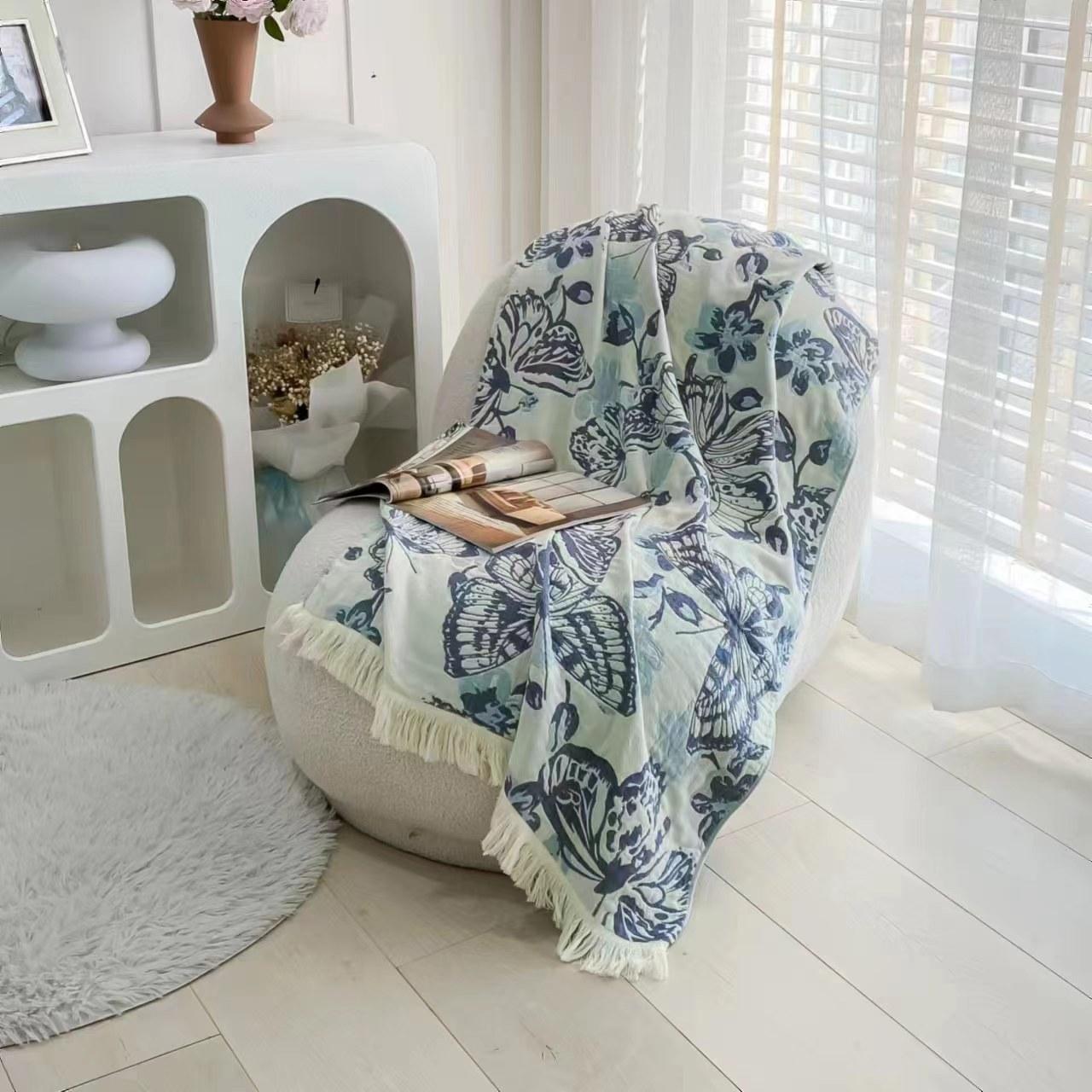 

Домашній пляжний рушник 80X160 см банний рушник чиста бавовняно-марлевий рушник чоловічі та жіночі м’який швидковисихаючий рушник великий рушник обернути 80X160cm