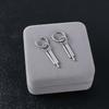 Fashion New Stainless Steel Round Korea Women Hoop Earring Tassel Earring Clip Earring Men Earring
