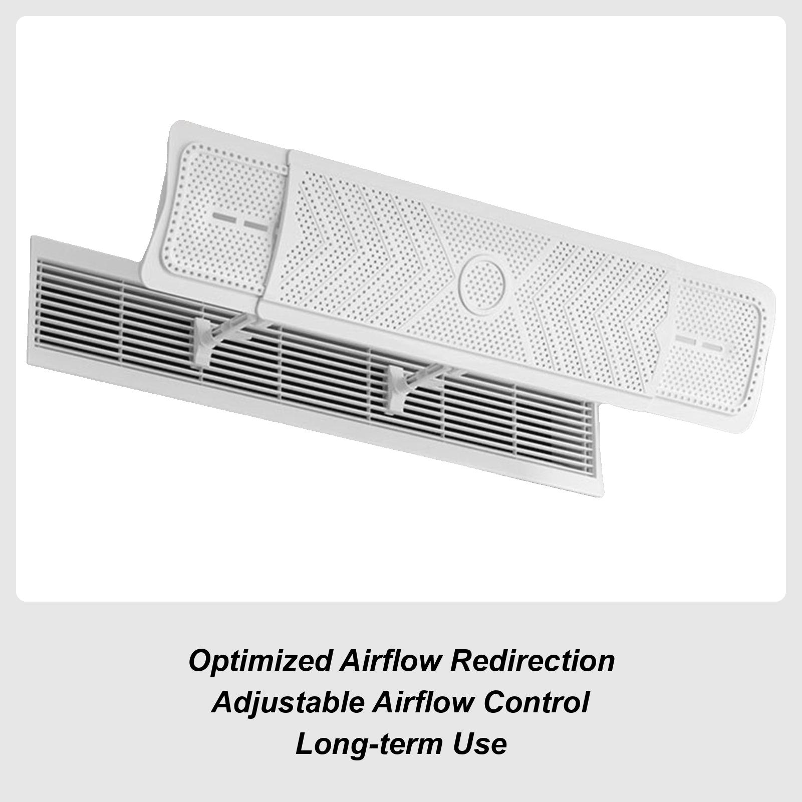

AC Air Deflector AC Window Baffle Adjustable Deflector Cover Redirector For Bedroom Sidewall Ceiling Registers Home China Mainland