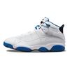 Air Jordan 6 Rings White Dark Marina Blue Men Sneakers Black 322992-114