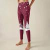 Women's Pants Christmas Printed Stretchy Soft Bottoms Casual Home Sleeping Pants