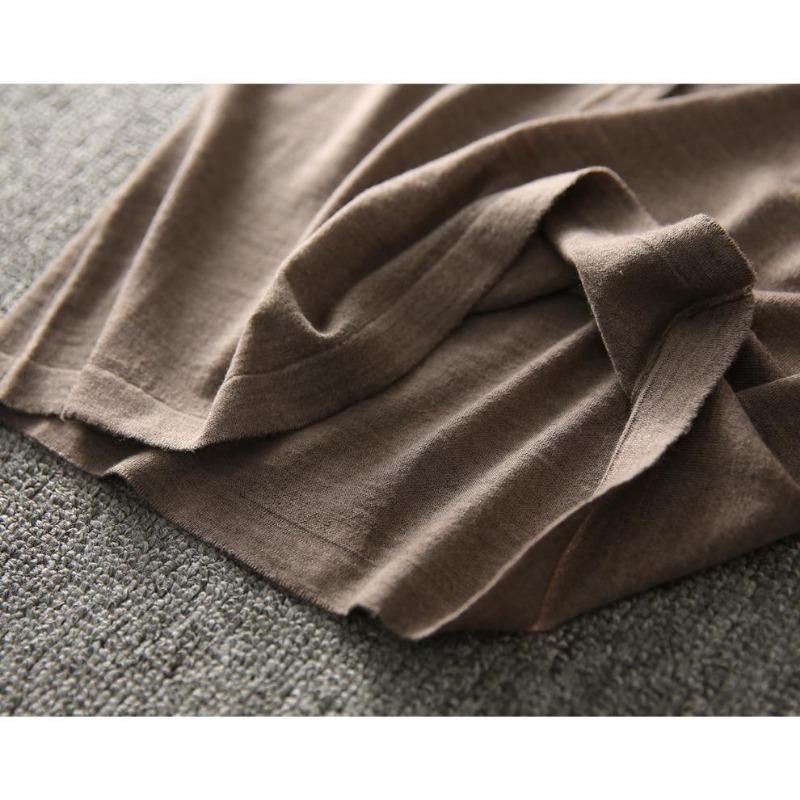 Summer Women's Five Quarter Sleeve V-neck Knitted Top for Women Blouses & Shirts