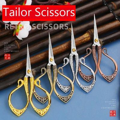 Retro Cross Stitch Vintage Scissor For DIY Sewing Thread Cutting Tools Fabric Scissors Needlework