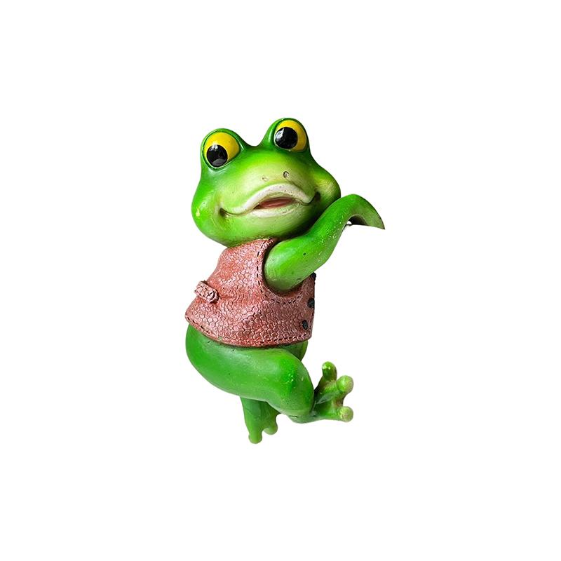

Милые фигурки лягушек, подвесная статуэтка животного, смоляная скульптура, лазающая по горшку, уличные статуэтки, украшения, декор для цветочного горшка, забора