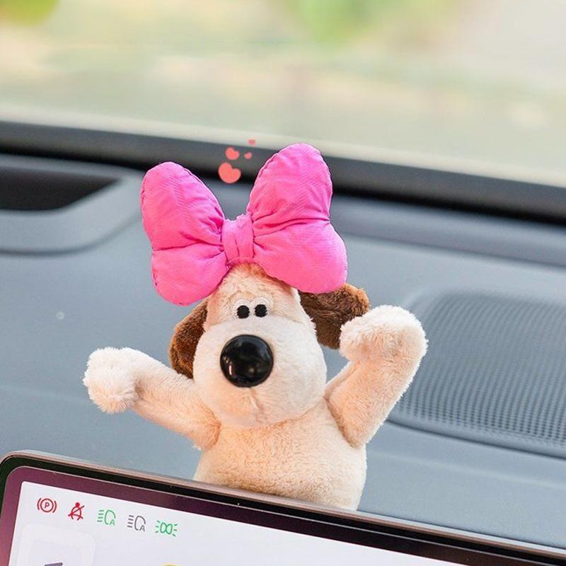 

Kawaii Cute Auto Interior Decorate Plushie Accessories Cartoon Anime Gromits Plush Doll Car Central Control Screen Decoration