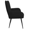 2 Seater Sofa Black 115 x 61 x 87 cm Fabric