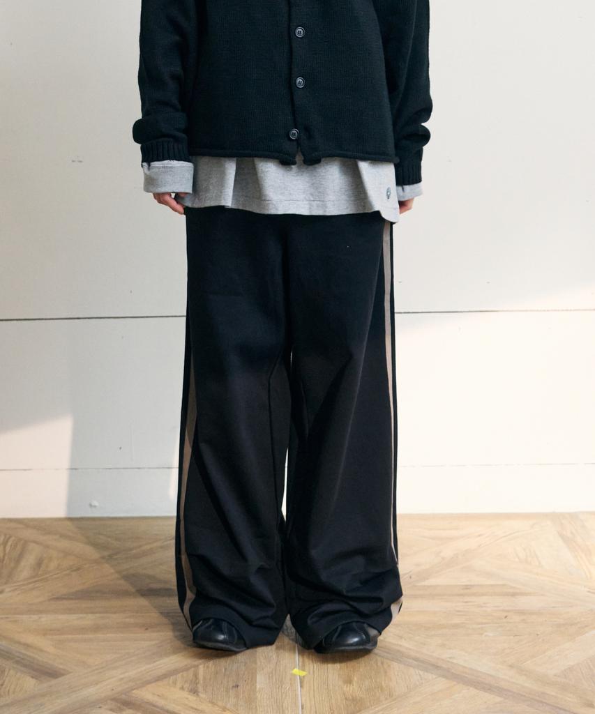 Iseuteuseobiseusyab Herringbone Sideline Sweatpants - Black