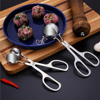 Non Stick Stainless Steel Stuffed Meatball Clip Maker Mold Cooking Kitchen Tool KTY
