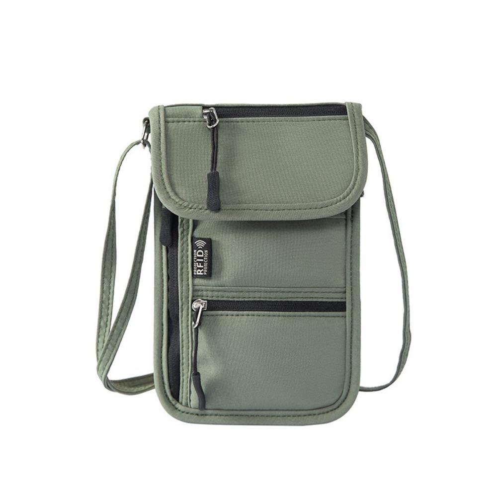 Oxford Stoff Umhänge-Handytasche RFID-Blockierung Lanyard Reisepass-Tasche Reisegebrauch