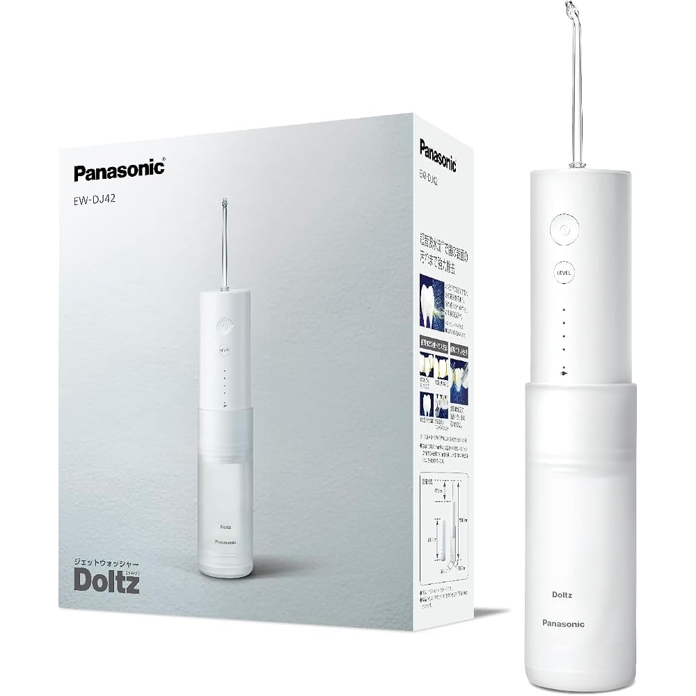 Panasonic EW-DJ42-W Oral Irrigator Jet Washer Doltz Ultrasonic Water Flow Waterproof Portable Mod...